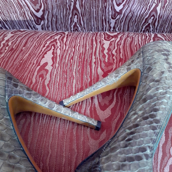 GUCCI Brown Python/Snakeskin 5" Heels - Picture 14 of 16